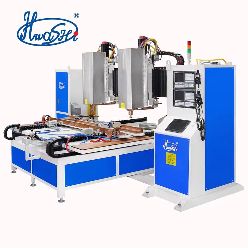 Семь 7-осевых станков сварки с помощью CNC с двойными головами Автоматический листовой металл для приседания
