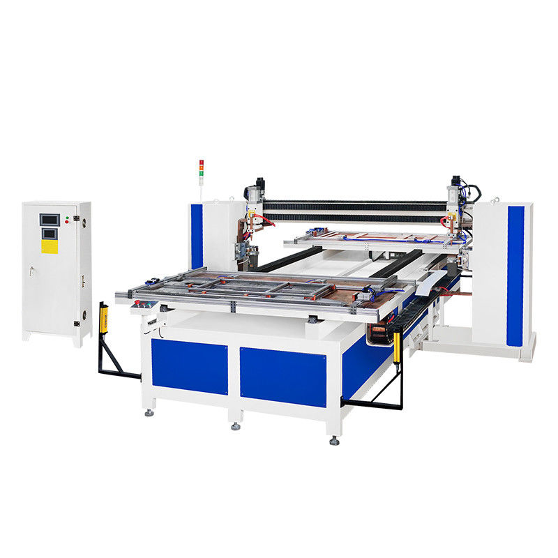 CNC автоматическая мобильная двухголовая многоголовая сварочная машина для дверной панели