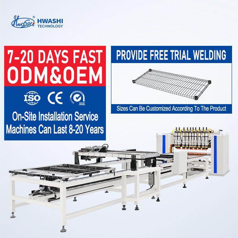 Hwashi CNC-управляемая сварочная машина для производства высокопроизводительных рефрижераторных проволочных стойки