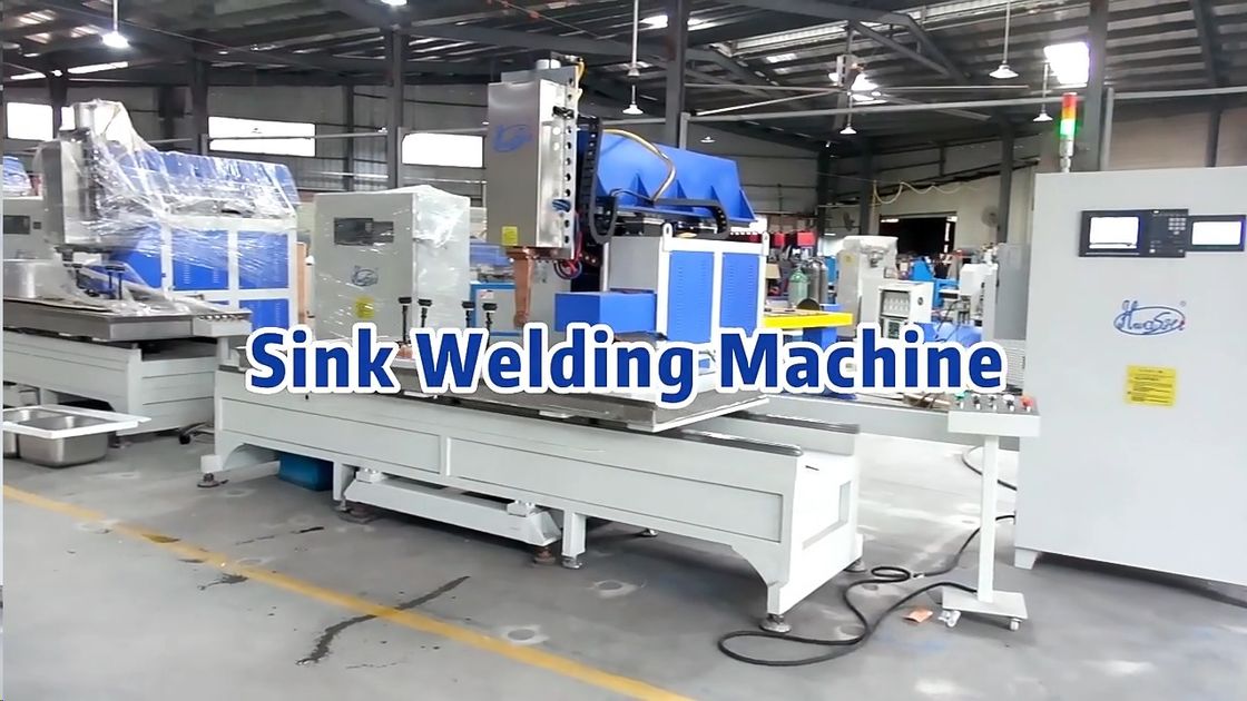 Hwashi Wl-at-Pm1200 Automatic Sink Rolling Wheel Grinding Machine, Water Tank Welding Production Line