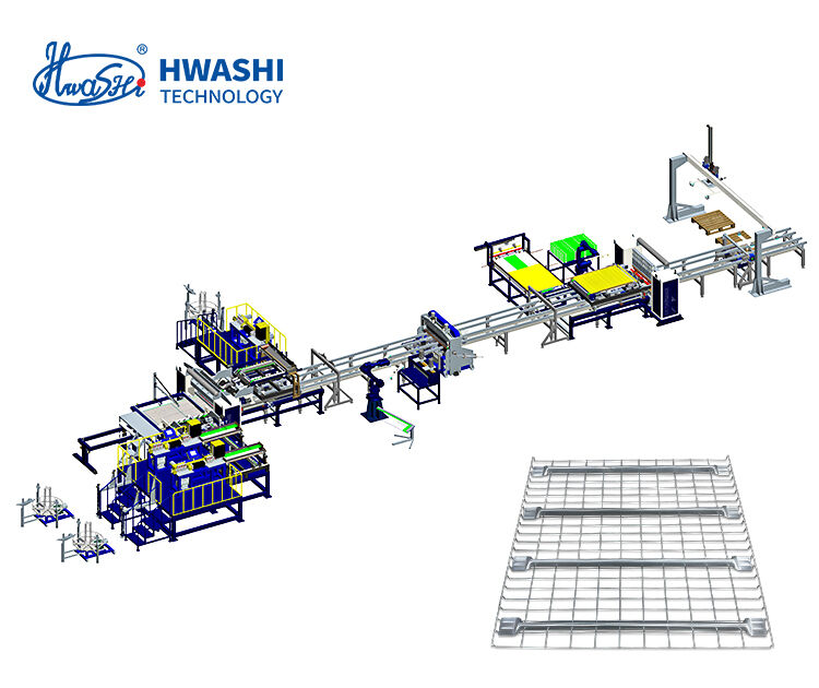 Автоматическая машина для производства IBC-клеток с весом 2000 кг, круглосуточной непрерывной работой и производительностью 80 клеток в час