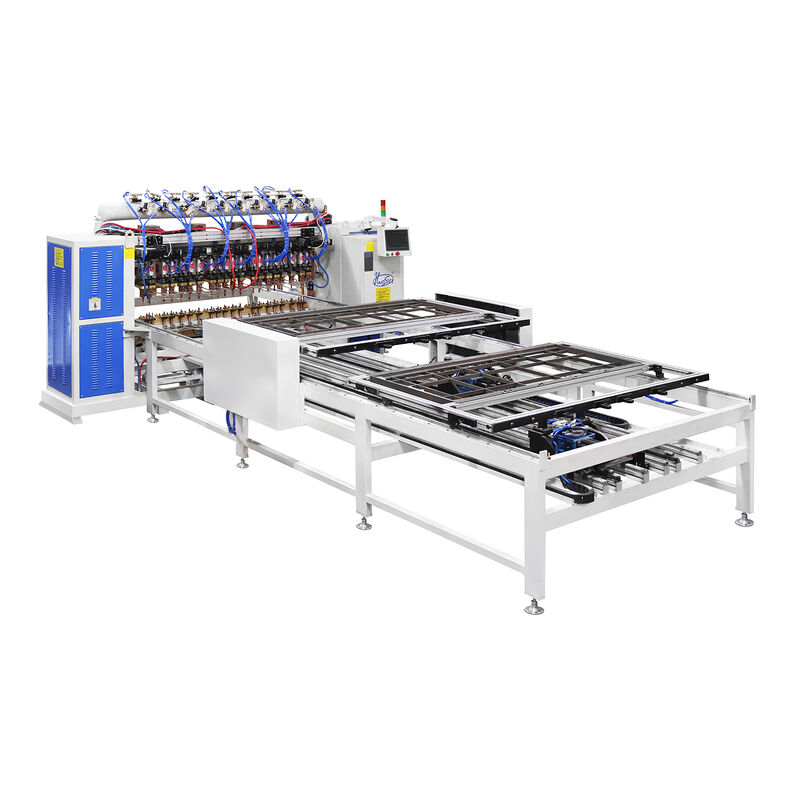 Сварочный аппарат точечной сварки Hwashi PLC Control 380В 2-фазный для дверных панелей, многоголовочный, с толщиной сварки 3+3 мм