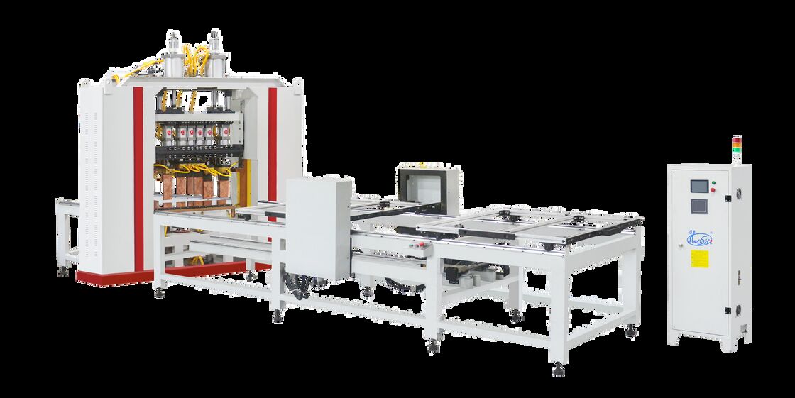 Машина для сварки проволочной сетки типа кантилевра с эффективной длиной сварки 3000 мм и двуслойным питателем с 20 наборами головки сварки