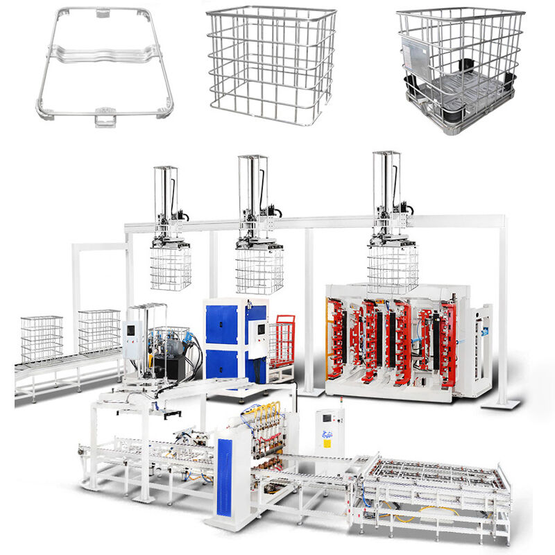 Эффективность изгиба 20-25sec IBC Tote Cage сварочная машина напряжение 380V Оптимизировано в соответствии с требованиями ваших продуктов