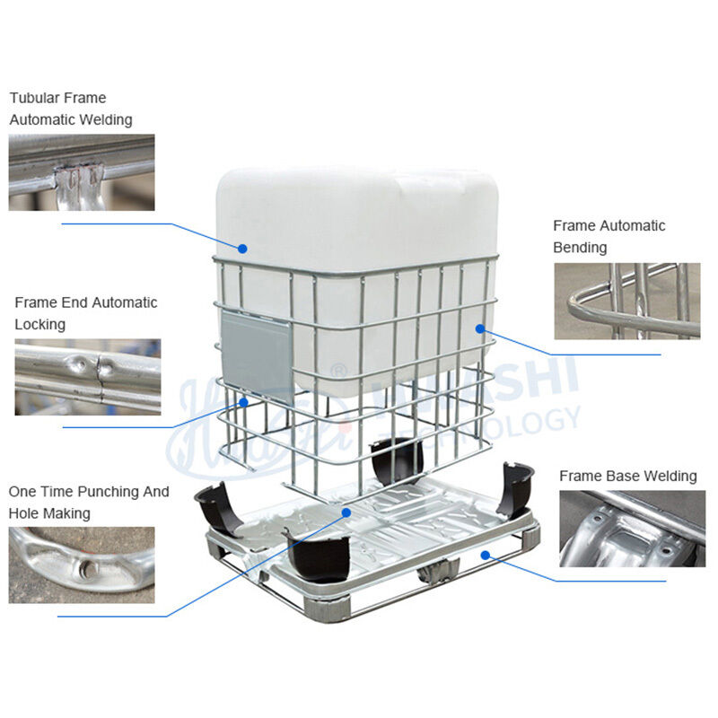 Эффективность изгиба от 20 до 25 секунд IBC Tote Cage Welding Machine с методом управления PLC и временем испытания вибрацией от 0 до 1 часа
